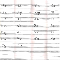 二年级上册英语字母标准写法-老师发